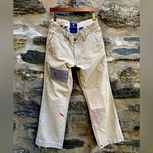 Vintage distressed chinos